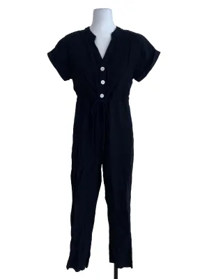 Black Plain Jumpsuit